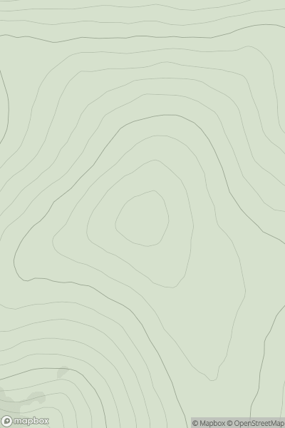 Thumbnail image for Carn Meadhonach [Cairngorms] showing contour plot for surrounding peak